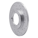 Dynamic Friction 1990-1992 Daihatsu Rocky Front Right Drilled Silver Brake Rotor by Dynamic Friction Company 621-19002R