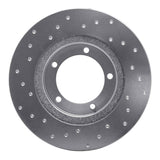 Dynamic Friction 1990-1992 Daihatsu Rocky Front Right Drilled Silver Brake Rotor by Dynamic Friction Company 621-19002R