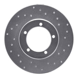 Dynamic Friction 1990-1992 Daihatsu Rocky Front Right Drilled Silver Brake Rotor by Dynamic Friction Company 621-19002R