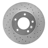 Dynamic Friction 1986-1989 Jaguar Vanden Plas Front Right Drilled Silver Brake Rotor by Dynamic Friction Company 621-20003R