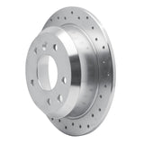 Dynamic Friction 1986-1989 Jaguar Vanden Plas Rear Right Drilled Silver Brake Rotor by Dynamic Friction Company 621-20004R
