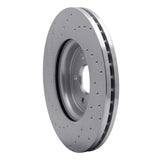 Dynamic Friction 2017-2020 Jaguar XE Front Right Drilled Silver Brake Rotor by Dynamic Friction Company 621-20031R