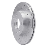 Dynamic Friction 1983-1985 Renault Fuego Front Left Drilled Silver Brake Rotor by Dynamic Friction Company 621-23002L