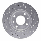 Dynamic Friction 1983-1985 Renault Fuego Front Left Drilled Silver Brake Rotor by Dynamic Friction Company 621-23002L