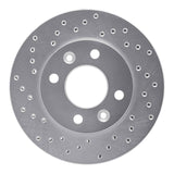 Dynamic Friction 1983-1985 Renault Fuego Front Left Drilled Silver Brake Rotor by Dynamic Friction Company 621-23002L
