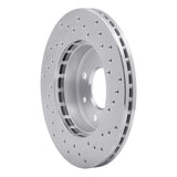 Dynamic Friction 1983-1985 Renault Fuego Front Left Drilled Silver Brake Rotor by Dynamic Friction Company 621-23002L