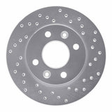 Dynamic Friction 1983-1985 Renault Fuego Front Right Drilled Silver Brake Rotor by Dynamic Friction Company 621-23002R