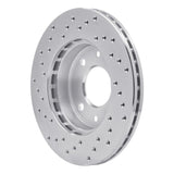 Dynamic Friction 1983-1985 Renault Fuego Front Right Drilled Silver Brake Rotor by Dynamic Friction Company 621-23002R
