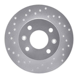 Dynamic Friction 1981-1983 Renault Fuego Front Left Drilled Silver Brake Rotor by Dynamic Friction Company 621-23004L