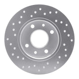 Dynamic Friction 1981-1983 Renault Fuego Front Right Drilled Silver Brake Rotor by Dynamic Friction Company 621-23004R