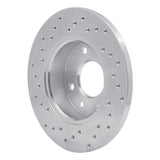 Dynamic Friction 1981-1983 Renault Fuego Front Right Drilled Silver Brake Rotor by Dynamic Friction Company 621-23004R