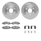 Dynamic Friction 2005-2020 Cadillac Escalade Front Rotors with Heavy Duty Brake Pads w/Hardware by Dynamic Friction Company 6212-48313