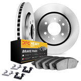 Dynamic Friction 2005-2020 Cadillac Escalade Front Rotors with Heavy Duty Brake Pads w/Hardware by Dynamic Friction Company 6212-48313