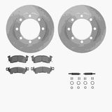 Dynamic Friction 1971-1988 Chevrolet V20 Front Rotors with Heavy Duty Brake Pads w/Hardware by Dynamic Friction Company 6212-48373