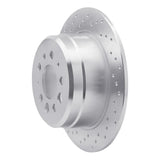 Dynamic Friction 1967-1974 Volvo 1421441451641800 Rear Left Drilled Silver Brake Rotor by Dynamic Friction Company 621-27001L