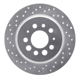 Dynamic Friction 1967-1974 Volvo 1421441451641800 Rear Left Drilled Silver Brake Rotor by Dynamic Friction Company 621-27001L