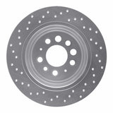 Dynamic Friction 1967-1974 Volvo 1421441451641800 Rear Right Drilled Silver Brake Rotor by Dynamic Friction Company 621-27001R