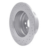 Dynamic Friction 1967-1974 Volvo 1421441451641800 Rear Right Drilled Silver Brake Rotor by Dynamic Friction Company 621-27001R