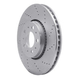 Dynamic Friction 1999-2009 Volvo S60/S80/V70 Front Right Drilled Silver Brake Rotor by Dynamic Friction Company 621-27025R