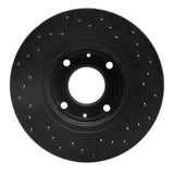Dynamic Friction 2000-2004 Volvo S40/V40 Front Left Drilled Silver Brake Rotor by Dynamic Friction Company 621-27026L