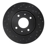 Dynamic Friction 2000-2004 Volvo S40/V40 Front Left Drilled Silver Brake Rotor by Dynamic Friction Company 621-27026L