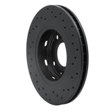 Dynamic Friction 2000-2004 Volvo S40/V40 Front Left Drilled Silver Brake Rotor by Dynamic Friction Company 621-27026L