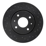 Dynamic Friction 2000-2004 Volvo S40/V40 Front Right Drilled Silver Brake Rotor by Dynamic Friction Company 621-27026R