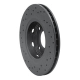 Dynamic Friction 2000-2004 Volvo S40/V40 Front Right Drilled Silver Brake Rotor by Dynamic Friction Company 621-27026R