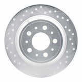 Dynamic Friction 1999-2000 Volvo S70/V70 Rear Left Drilled Silver Brake Rotor by Dynamic Friction Company 621-27029L