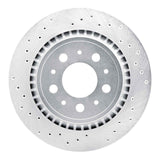 Dynamic Friction 2000-2000 Volvo V70 Rear Left Drilled Silver Brake Rotor by Dynamic Friction Company 621-27030L