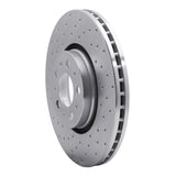 Dynamic Friction 2003-2009 Volvo S60/XC90 Front Left Drilled Silver Brake Rotor by Dynamic Friction Company 621-27038L