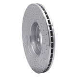 Dynamic Friction 2003-2009 Volvo S60/XC90 Front Left Drilled Silver Brake Rotor by Dynamic Friction Company 621-27038L