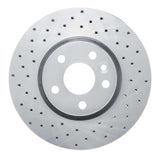 Dynamic Friction 2007-2018 Land Rover Range Rover Evoque Front Left Drilled Silver Brake Rotor by Dynamic Friction Company 621-27041L