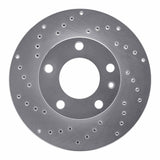 Dynamic Friction 1982-1986 BMW 733i Front Left Drilled Silver Brake Rotor
