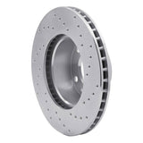 Dynamic Friction 1982-1986 BMW 733i Front Left Drilled Silver Brake Rotor