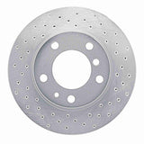 Dynamic Friction 1982-1988 BMW 524td Front Right Drilled Silver Brake Rotor by Dynamic Friction Company 621-31014R