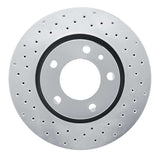 Dynamic Friction 1987-1988 BMW M5 Front Left Drilled Silver Brake Rotor by Dynamic Friction Company 621-31019L