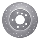 Dynamic Friction 1989-1995 BMW 525i Rear Left Drilled Silver Brake Rotor by Dynamic Friction Company 621-31024L