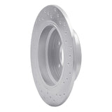 Dynamic Friction 1989-1995 BMW 525i Rear Left Drilled Silver Brake Rotor by Dynamic Friction Company 621-31024L