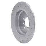 Dynamic Friction 1989-1995 BMW 525i Rear Right Drilled Silver Brake Rotor by Dynamic Friction Company 621-31024R