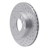 Dynamic Friction 1991-2006 BMW 318i Front Left Drilled Silver Brake Rotor by Dynamic Friction Company 621-31027L
