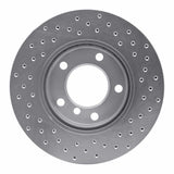 Dynamic Friction 1991-2006 BMW 318i Front Left Drilled Silver Brake Rotor by Dynamic Friction Company 621-31027L