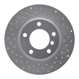 Dynamic Friction 1991-2006 BMW 318i Front Left Drilled Silver Brake Rotor by Dynamic Friction Company 621-31027L