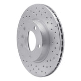 Dynamic Friction 1991-2006 BMW 318i Front Right Drilled Silver Brake Rotor by Dynamic Friction Company 621-31027R