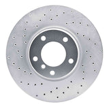 Dynamic Friction 1995-2001 BMW 750iL Front Left Drilled Silver Brake Rotor by Dynamic Friction Company 621-31040L