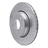 Dynamic Friction 2002-2005 BMW 745i Rear Left Drilled Silver Brake Rotor by Dynamic Friction Company 621-31059L