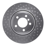 Dynamic Friction 2002-2005 BMW 745i Rear Left Drilled Silver Brake Rotor by Dynamic Friction Company 621-31059L