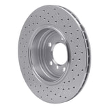 Dynamic Friction 2002-2005 BMW 745i Rear Left Drilled Silver Brake Rotor by Dynamic Friction Company 621-31059L