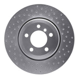 Dynamic Friction 2002-2005 BMW 745i Rear Right Drilled Silver Brake Rotor by Dynamic Friction Company 621-31059R