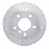 Dynamic Friction 2003-2006 BMW Z4 Rear Left Drilled Silver Brake Rotor by Dynamic Friction Company 621-31060L